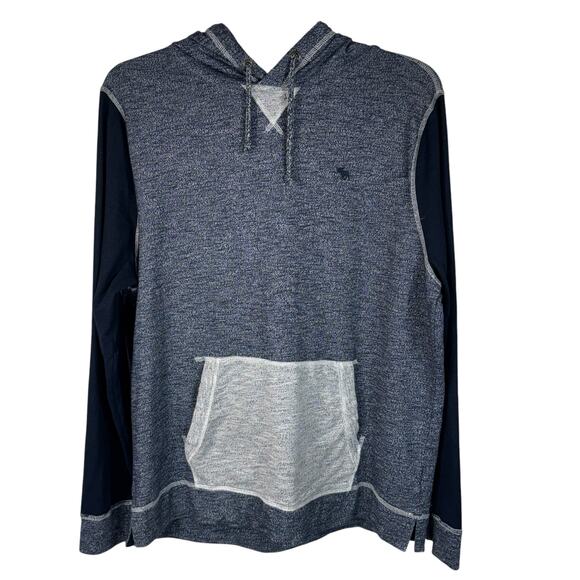Abercrombie & Fitch Mens XX-Large Pullover Hoodie Stretch Pocket Marled Slits - Picture 1 of 9